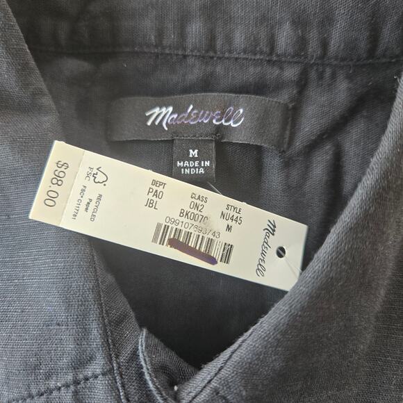 Madewell Straight-Hem Shirt Size M NWT - Picture 4 of 10